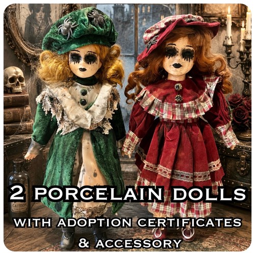 Porcelain horror doll set - 2,