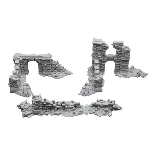 Crumbling ruins 28mm - #1, -28mm