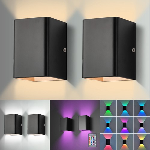 Remote led wall lights down - wall,