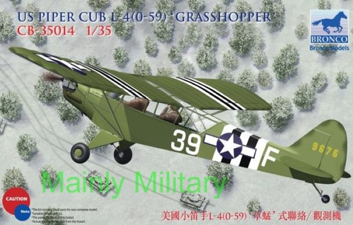 Bronco models piper l - 1/35, l-4h