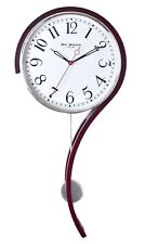 MODERN DARK WOOD WALL CLOCK