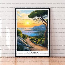 Corsica Art Illustration Print