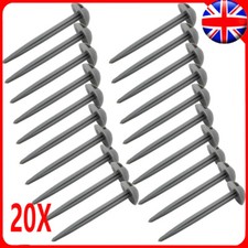 20 x Ground Sheet Pegs Mushroom Plastic Domed Caravan Tent Awning Carpets