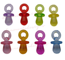 25 Pcs -  31mm Random Mixed Acrylic Smooth Dummy Dummies Charm Pram G98