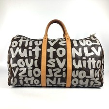 LOUIS VUITTON M92197 Monogram Graffiti Keepall 50 Boston Bag, Travel Canvas, Bro