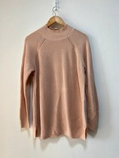 Calvin Klein Jumper Peach Apricot Light Mock Neck Size Large Knitwear