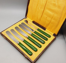 6 Vintage Art Deco Stainless