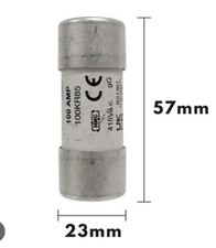 100A IEC 60269-2 Type gG 22 x