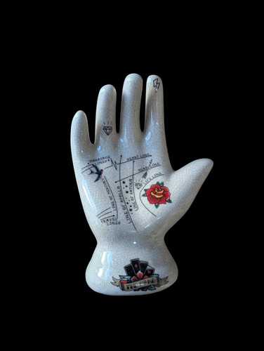 Porcelain phrenology hand - phrenology,