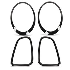 4Pcs Gloss Black Headlight &