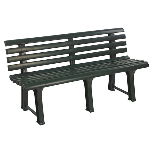 Seater plastic garden bench - plastic,