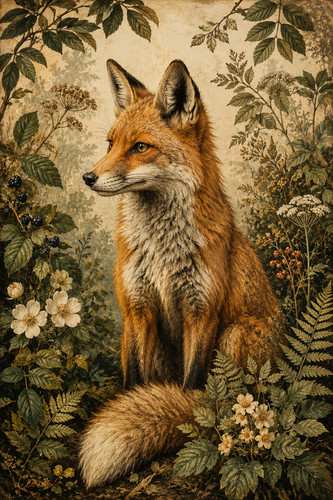 Wildlife botanical poster - 33.,