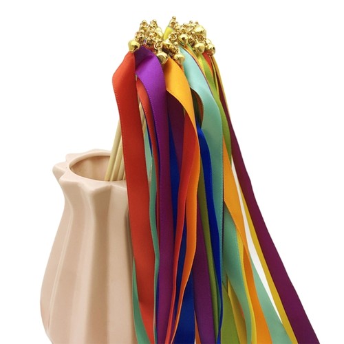 10pcs silk ribbon sticks with - 10pcs,