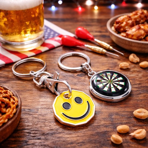 Darts pool sports key ring - sports,