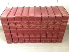 THE CHILDREN’S ENCYCLOPEDIA BY ARTHUR MEE 10 VOLUMES HARDBACK RED Vintage 1950s