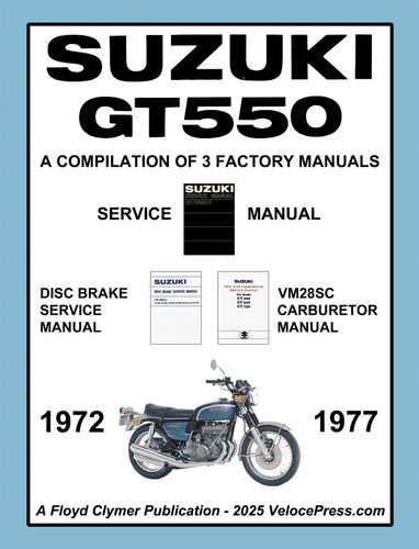 Suzuki gt550 workshop manual - gt550,
