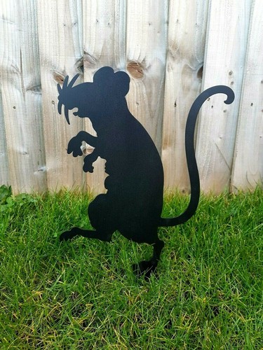 Rat garden ornament statue - rat,