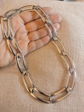 Panther Link Necklace Silver