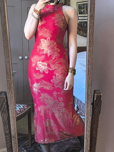 True vintage red gold asian - vintage,