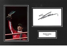 Charles Leclerc Signed 12x8