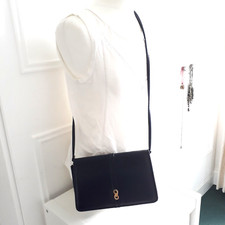 Quality Vintage Navy Blue Faux