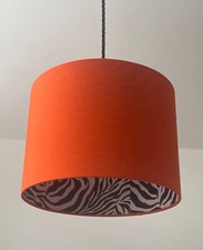 Lampshade Bright Orange Black