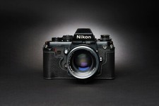 Real leather half camera - real,