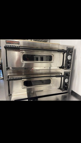 Twin deck electric pizza oven - deck,