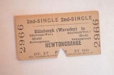Railway Ticket BTC Edinburgh (Waverley) to Newtongrange 2nd
