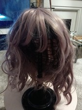 (item v13) Cute lilac pink wig bob with bangs