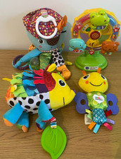 Bundle of Baby Sensory Toys Lamaze, Vtech High Chair Toy, Buggy Toys,