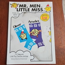Knit Now Supplement DK Knitting Pattern Mr Men & Little Miss Personalised Socks 