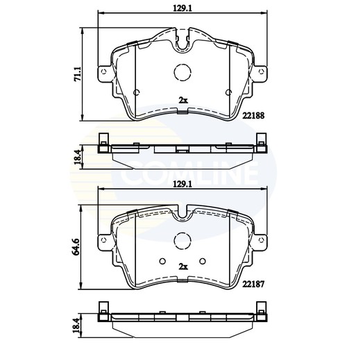 Brake pads set - pads,