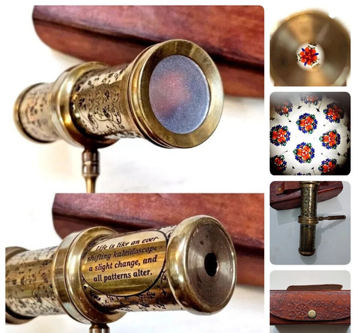 Vintage brass kaleidoscope - vintage,