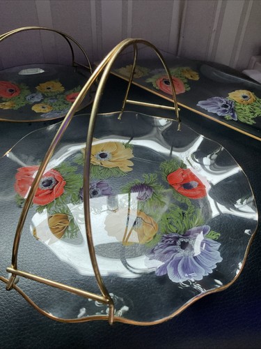 Vintage chance glass plates - vintage,