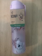 ION8 Slim Water Bottle Leak Proof, pink , 500ml (18oz)