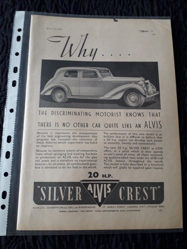 The alvis silver crest p - silver,