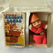 Rescue Squad Fireman Matchbox Doll - Mini Bean Doll (Boxed) Vintage B