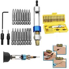 Pro Quick Change Drill & Screwdriver Bit Set, Countersink & Screw Faster! Philli