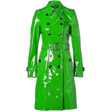 Women Trench Vinyl Shiny