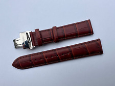 GENUINE ROTARY BROWN LEATHER WATCH STRAP SIZE 20MM