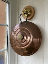 Unusual Antique Vintage Copper Warming Pan