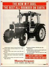 Massey Ferguson 3065 Tractor Vintage Advert 1988