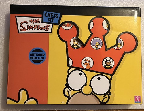 The simpsons chess set - the,