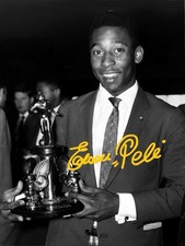 Pele Signed 6X4 PHOTO Gift Pre