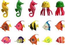 10 Small Fish, 3 Seahorse And