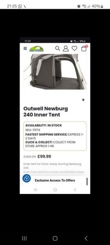 Inner tent awning - inner,