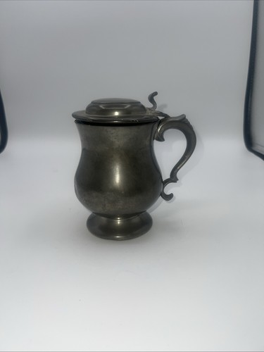 Old english pewter lidded - old,