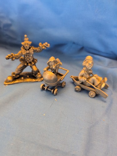 Hudson pewter clowns - 3,