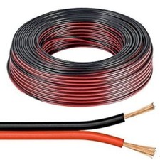 10m Red & Black 0.5mm Loud Speaker Cable Wire Ideal for Car Audio & Home HiFi 